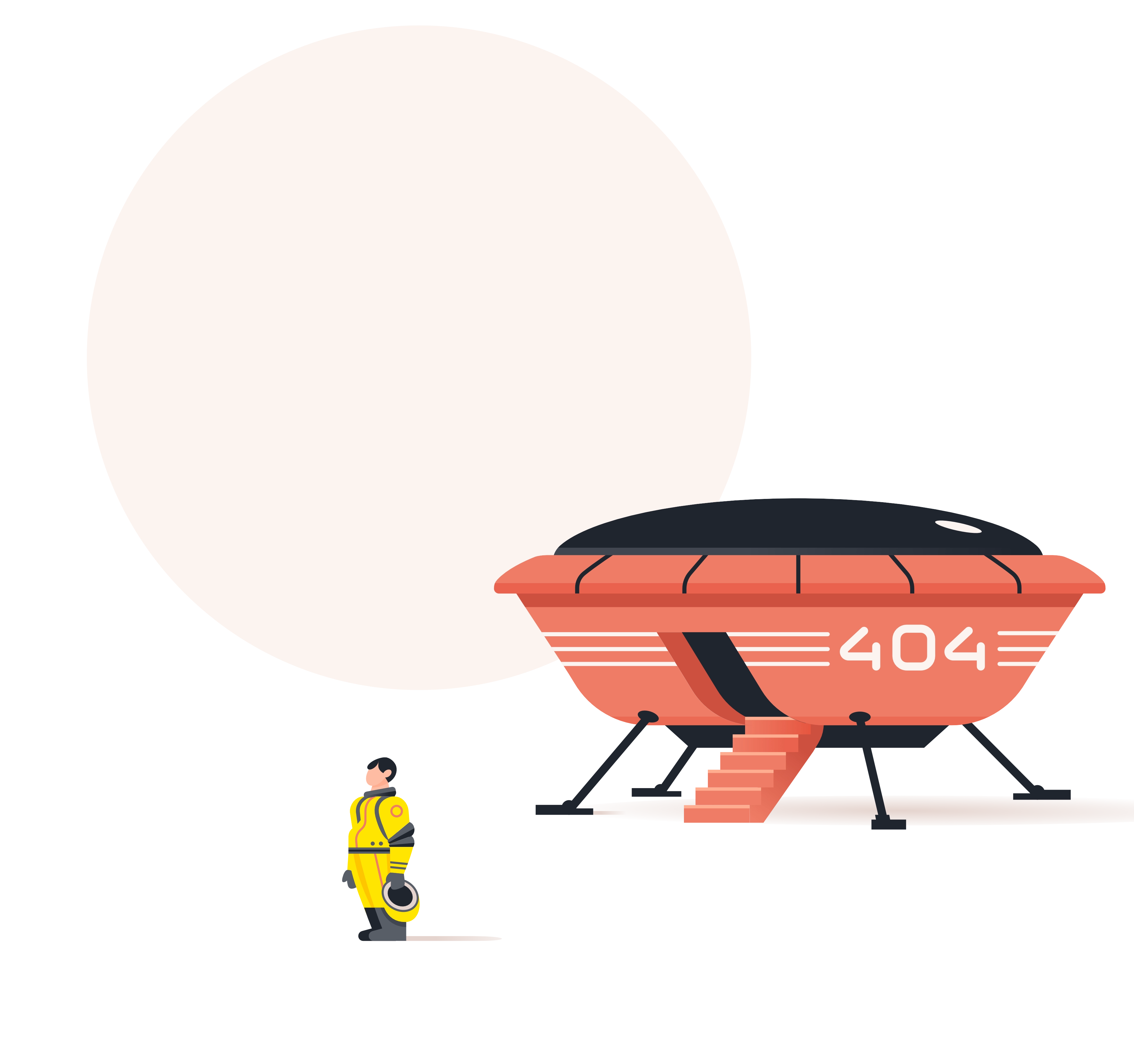 404 cityscape illustration