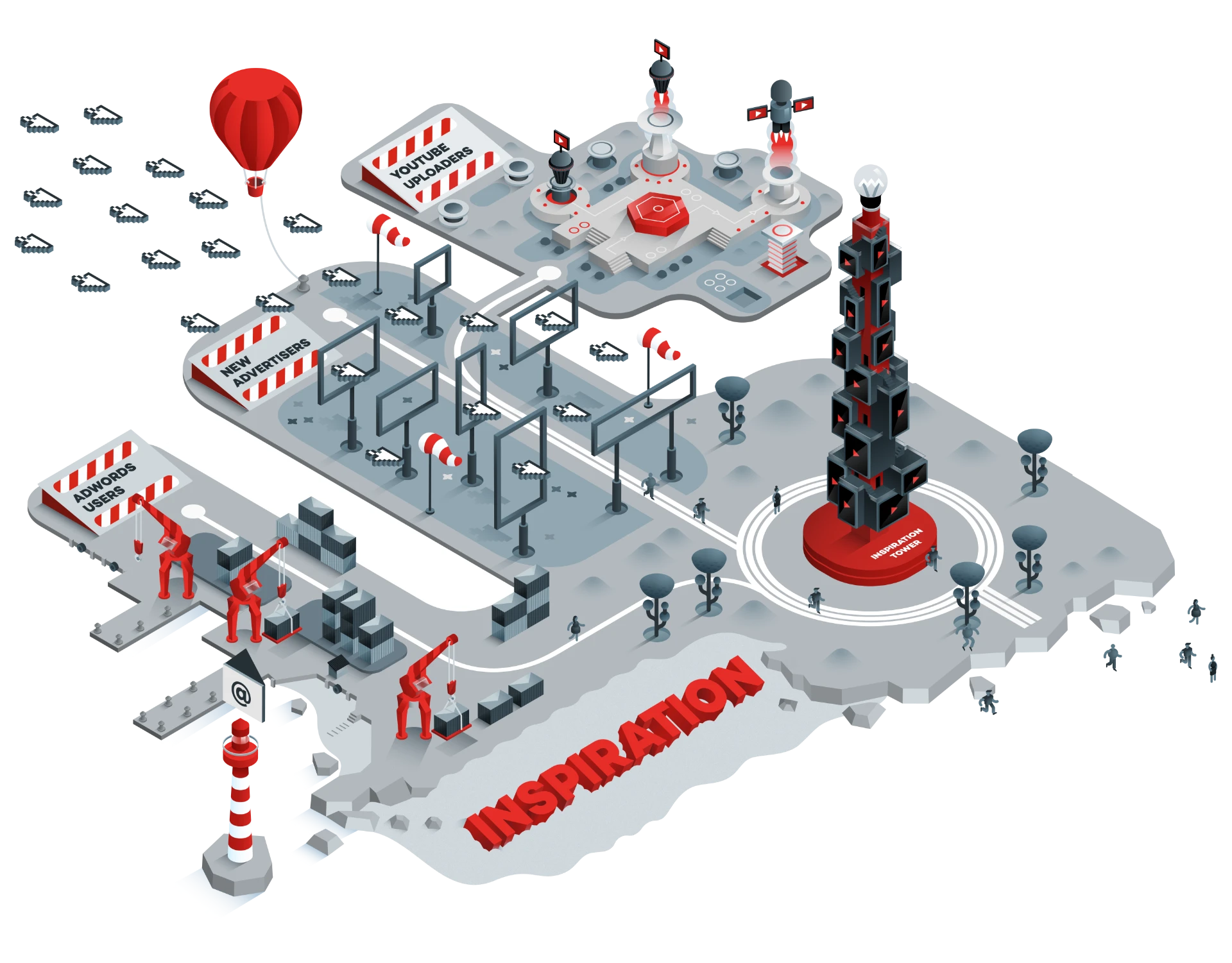 Inspiration board for YouTube project